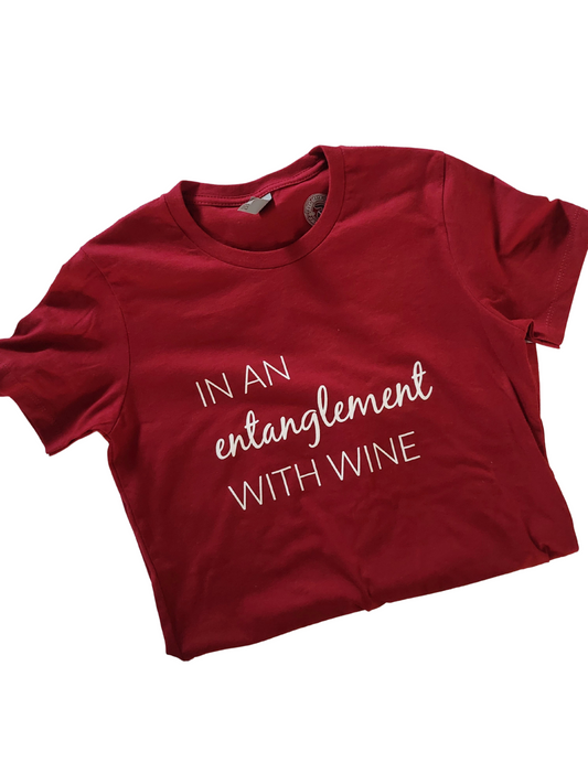 entanglement with wine T-Shirt  - Red